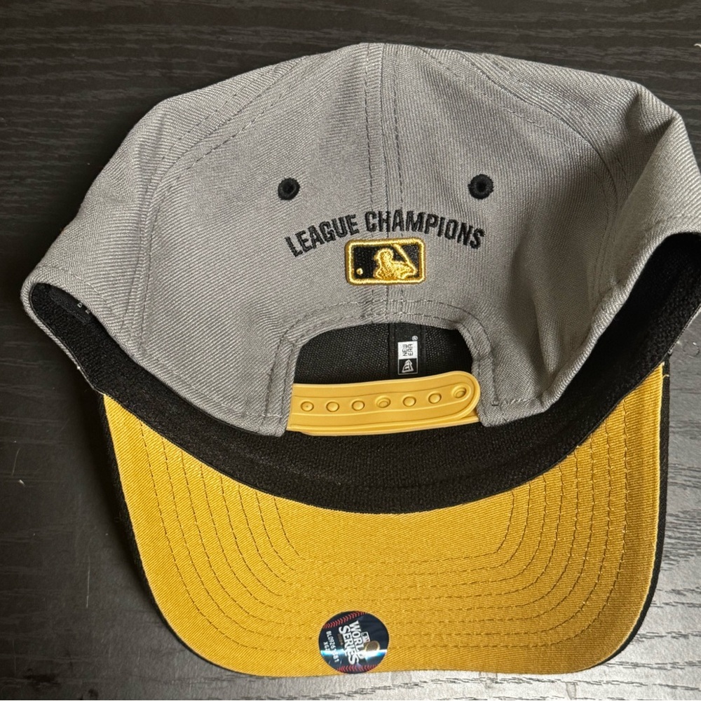 New Era New York Yankees 2024 World Series Stretch-Snap Hat Gray/Black MLB cap - Picture 2 of 3